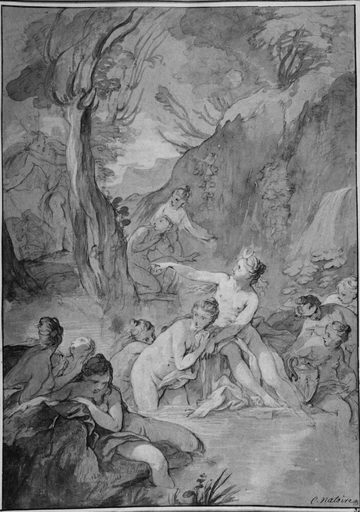 Atteone scopre Diana nella vasca da bagno - Nationalmuseum Stockholm